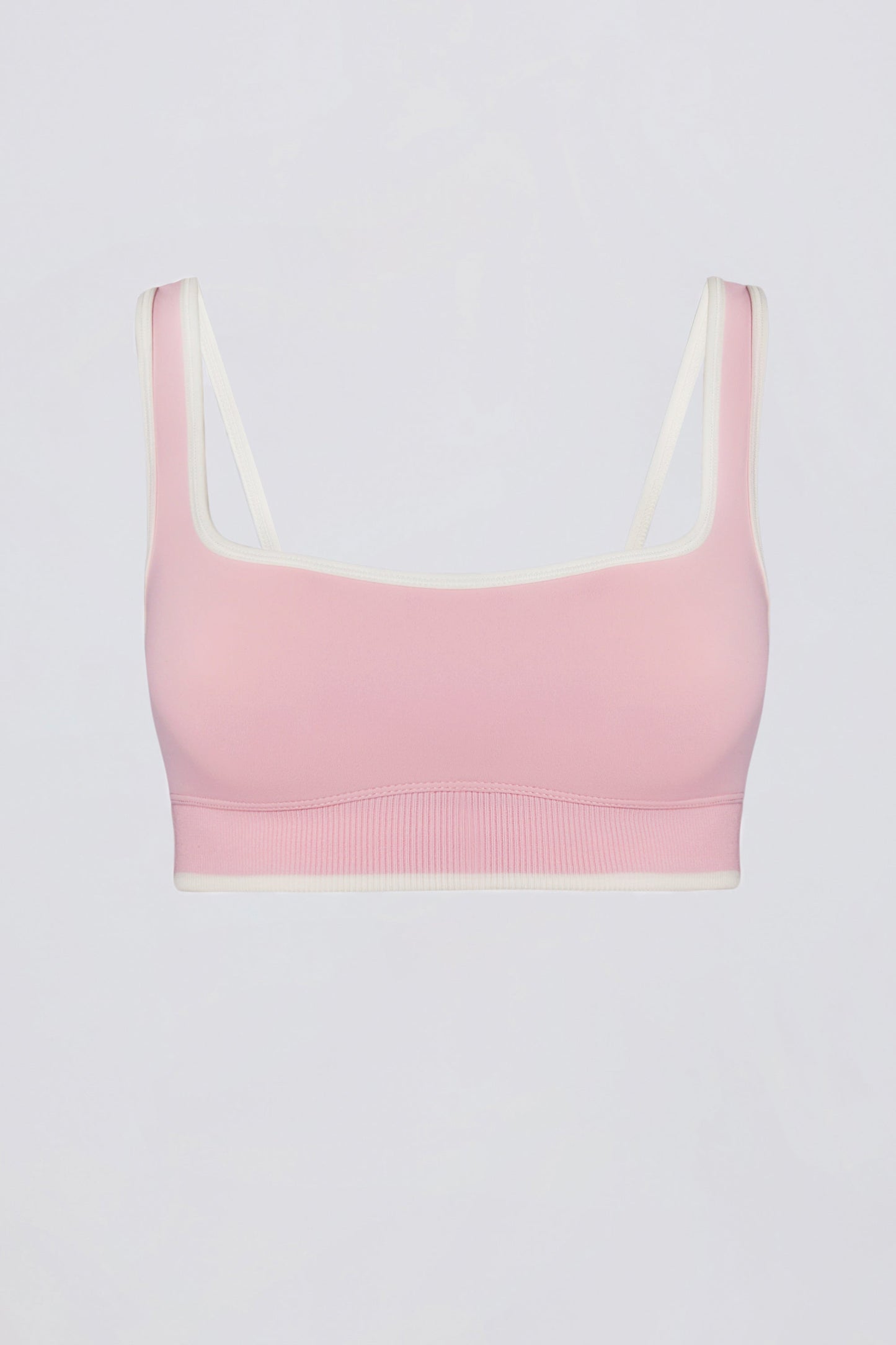 Brasier deportivo Soft Active con contraste en rosa palo