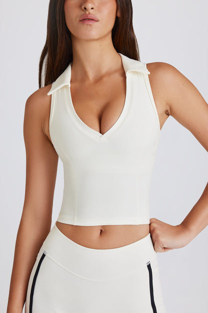 Top polo corto Soft Active en malvavisco