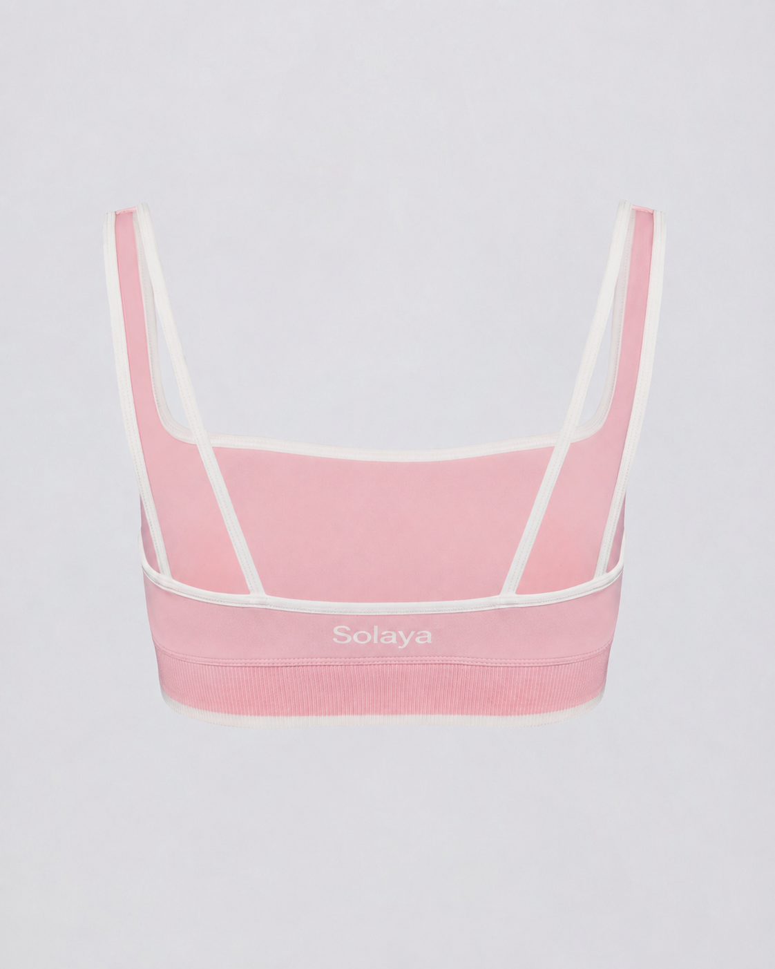 Brasier deportivo Soft Active con contraste en rosa palo
