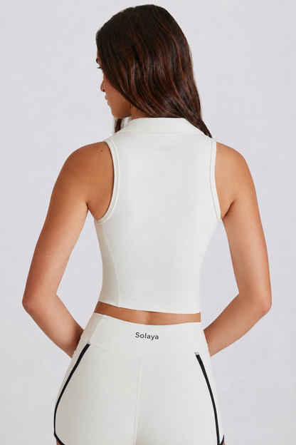 Top polo corto Soft Active en malvavisco